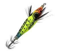 Generisch Calamar Jigs - Luminoso, con gancho y vientre realista - Señuelos de pesca de mar profundo, para trucha, perca, río y embalse, zona costera a lo largo de la