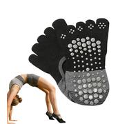 Generisch Calcetines Antideslizantes - Calcetines de Yoga para Mujer, Agarre de Dedos, Suave Antideslizante, Calcetines Deportivos versátiles | Gimnasio, Gimnasio en casa, Baile