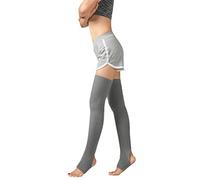 Generisch Calcetines antideslizantes para mujer, calcetines de barco, calcetines para correr, leggings para barco, conjunto de punto de lana, gris, Talla única