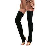 Generisch Calcetines antideslizantes para mujer, calcetines de barco, calcetines para correr, leggings para barco, conjunto de punto de lana, Negro , Talla única