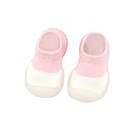 Generisch Calcetines caminantes cómodos zapatos para niños pequeños interiores ocio primer bebé elástico zapatos de bebé 16, Rosa., 22 EU