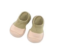 Generisch Calcetines caminantes cómodos zapatos para niños pequeños interiores ocio primer bebé elástico zapatos de bebé 16, Verde militar., 24 EU