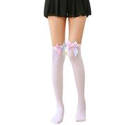 Generisch Calcetines circulares con agujas de tejer muslos con antideslizante Baby Doll-Underwear Calcetines 39-42 Invisible, Blanco, Talla única