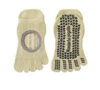 Generisch Calcetines de agarre con acolchado de silicona para yoga y deporte con separadores de dedos y soporte de arco transpirable