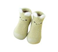 Generisch Calcetines de animales para bebé, zapatos para niños pequeños, calcetines de piso, antideslizantes, zapatos de boda, verde, 22.5 EU