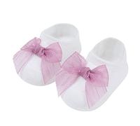 Generisch Calcetines de bebé para niños pequeños con suela suave niña princesa calcetines de suelo como zapatillas de repuesto calcetines transpirables para interiores, Blanco, S Infant