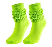 Generisch Calcetines de burbuja de tubo de altura media Calcetines de moda y versátiles Calcetines para hombres y mujeres en el mismo estilo Medias sin soporte Látex negro, verde menta, Talla única