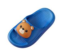 Generisch Calcetines de casa con suela zapatillas de hombre suela suave en cómodas sandalias para niñas en casa zapatos para aprender a andar niñas invierno, azul, 25 EU