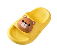 Generisch Calcetines de casa con suela zapatillas de hombre suela suave en cómodas sandalias para niñas en casa zapatos para aprender a andar niñas invierno, amarillo, 29.5 EU