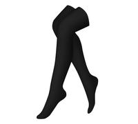 Generisch Calcetines de compresión para hombre y mujer, con un suave curso de presión, material transpirable y duradero, Negro , talla única