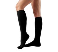 Generisch Calcetines de compresión para mujer, largos, transpirables, suaves, monocolor, calcetines de compresión, calcetines de compresión hasta la rodilla para deportes, correr, viajes en avión