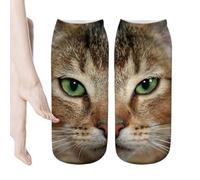 Generisch Calcetines de gato para mujeres, accesorios de que absorben la humedad | Lindos calcetines con diseño de animales | Para madres, niñas, novias, esposas, familias y amigos, Gato