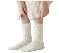 Generisch Calcetines de invierno de vellón de coral sin pelusa mantienen los pies calientes y protegen los pies. Calcetines de longitud media para la fase de inclusión, calcetines para dormir para el