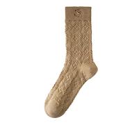 Generisch Calcetines de perro salchicha calcetines de algodón calcetines de algodón patrón de animales lindos japoneses todos a juego calcetines casuales Hallux Valgus Socks, caqui, Talla única