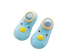 Generisch Calcetines de suelo para niños pequeños de invierno para niños y niñas, con suela antideslizante, diseño de pato adorable para un agarre seguro y una comodidad óptima, a, 21 EU
