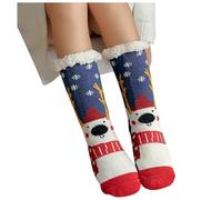 Generisch Calcetines divertidos y divertidos para mujer, calcetines antideslizantes, térmicos, gruesos, cómodos, suaves, para casa, no se deslizan, calcetines informales, calcetines de punto, para