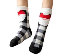 Generisch Calcetines Ringelsocken Herren 43 46 Socks Moon Children's Plush Coral Velvet Socks Home Sleep Socken Carpet Socken Leg Cover Strümpfe Zuckerstange, Negro , Talla única