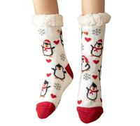 Generisch Calcetines Ringelsocken Herren 43 46 Socks Moon Children's Plush Coral Velvet Socks Home Sleep Socken Carpet Socken Leg Cover Strümpfe Zuckerstange, Blanco, Talla única
