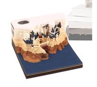 Generisch Calendario arrancable | Calendario 3D 2025 con luz LED - Bloc de arranque, decoración de reloj para escritorio, oficina, pared, frigorífico, familia, niños, niñas, niños