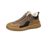 Generisch Calentadores y botas de moda en frío al aire libre para hombre, impermeables, caña alta, caqui, 40 EU