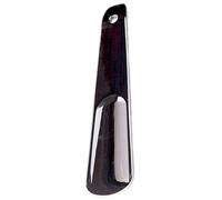 Generisch Calzador de acero inoxidable Mini - Metal engrosado, tamaño de viaje, robusto, calzador creativo | ayudante para zapatos para mujer, hombre y niño, Negro , Ver descripción