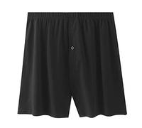 Generisch Calzoncillos bóxer para hombre, de algodón, sueltos, ligeros, ropa interior holgada, pierna ancha, calzoncillos para correr, se secan y se vuelven transpirables, pantalones cortos de ocio