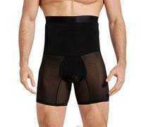 Generisch Calzoncillos bóxer para hombre de compresión Push Up Po Calzoncillos sexy de malla transparente Ropa interior Butt Lifter Cintura Alta Shapewear Body Shaper Estrecho Entrenamiento Fitness