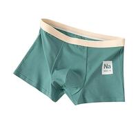 Generisch Calzoncillos bóxer para hombre, ropa interior de algodón, pantalones cortos deportivos para hombre, sin costuras, pantalones cortos retro de invierno, ropa interior transpirable