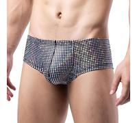 Generisch Calzoncillos bóxer sexy para hombre, ropa interior brillante, ropa interior retro, ropa interior erótica, ropa interior gay, ropa interior moderna para hombre, ropa interior de deporte, ropa