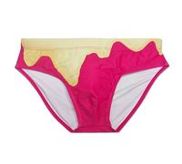 Generisch Calzoncillos de baño para hombre llamativos combinados con patrón de ondas, con cintura elástica y forma ajustada, llamativo aspecto de playa para piscina y vacaciones, Style_q02 Rojo, XL