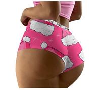 Generisch Calzoncillos de Navidad para mujer, divertido reno, ropa interior de Navidad, tanga sexy, Papá Noel, transpirable, calzoncillo navideño, cadena erótica, regalos de Navidad para mujeres, 02-b