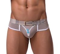 Generisch Calzoncillos para hombre con bolsillo grande, ropa interior estampada, ropa interior Bulge Pouch de algodón, transpirable, calzoncillos deportivos con bolsa, calzoncillos de verano delgados