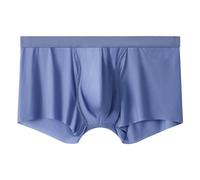 Generisch Calzoncillos para hombre y hombre, calzoncillos tipo bóxer, calzoncillos tipo bóxer para hombre, ropa interior de seda de hielo, ropa interior plana de esquina, delgada, transpirable