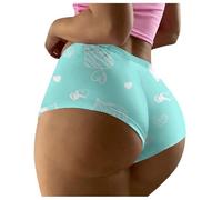 Generisch Calzoncillos sin costuras para mujer con cintura baja para un ajuste elegante y seductor, Azul cielo n.º 2., 3XL