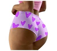 Generisch Calzoncillos sin costuras para mujer con cintura baja para un ajuste elegante y seductor, Light Purple #3, XL