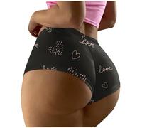 Generisch Calzoncillos sin costuras para mujer con cintura baja para un ajuste elegante y seductor, negro #1, 3XL