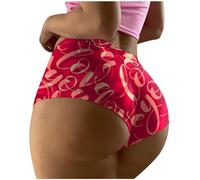 Generisch Calzoncillos sin costuras para mujer con cintura baja para un ajuste elegante y seductor, Rojo n.º 1., M
