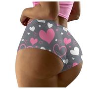 Generisch Calzoncillos sin costuras para mujer con cintura baja para una feminidad seductora definitiva, gris, S