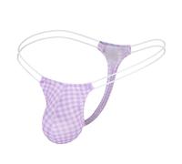 Generisch Calzoncillos tipo bóxer para hombre 2026 Los calzoncillos tanga con cordón para niños son seductores, morado, XL
