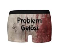 Generisch Calzoncillos tipo bóxer para hombre, estilo Halloween, ropa interior para hombre, boxeadores de miedo, Halloween, con patrón de letras, ajuste cómodo, calzoncillos para festivales