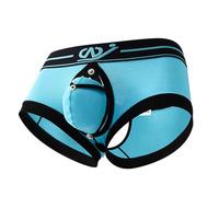 Generisch Calzoncillos tipo bóxer para hombre, ropa interior de cintura baja, calzoncillos desmontables, calzoncillos retrosy, lencería erótica, ropa interior sólida, bragas de cintura baja