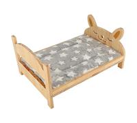 Generisch Cama de Conejito pequeño, de Animales pequeño con Estera, Madera extraíble, para Ferret Squirrel Hedgehog Chinchilla hámster Glider Jaula Interior hogar
