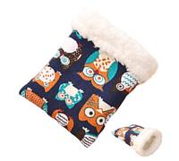 Generisch Cama de hámster | Saco de dormir de peluche de invierno para animales pequeños, lugar para dormir, cálido, para chinchilla, hámster, conejo, cobaya, jerbo del desierto, hurón