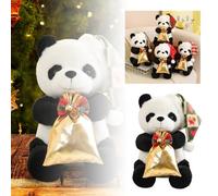 Generisch Cama de muñecas de doble litera, Navidad, panda, muñecas, decoraciones navideñas, panda, muñecas, decoraciones navideñas, cochecito, carrito de muñecas (B, 25 cm)