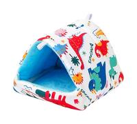 Generisch Cama para hámster cueva, cálida jaula para animales pequeños, artículo decorativo | Camas pequeñas para dormir, esconderse, acurrucarse, escalada, erizo, ardilla