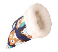 Generisch Cama para hámster - Cueva de peluche de invierno para animales pequeños como lugar para dormir, suave para mascotas, para chinchilla, hámster, conejo, cobaya, jerbo del desierto, hurón