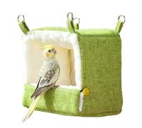 Generisch Cama para pájaros - Cabaña de algodón climatizada, para periquitos con almohadilla térmica, para cacatúas, pinzones, hámsters, casa, interior, balcón, jardín