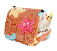 Generisch Cama para pájaros cálida para jaula, suave y difusa, casa escondida para jaula, cómoda hamaca para pájaros, pequeña en la cueva de animales para hámsters, tortolitos y periquitos