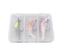 Generisch Camarones Swimbaits | Ligeros éxitos de Captura agradables, llamativos, Coloridos, Luminosos, Accesorios de, cebos para camarones, Cabezas de Anzuelo, para Perca, Trucha