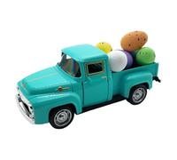 Generisch Camión de Pascua - Decoración de casa de Pascua | Modelo educativo de recogida con huevos | Feliz Primavera Pequeña Camión Decoraciones, Pascua Granja Metalauto -Modelo para Decoración de